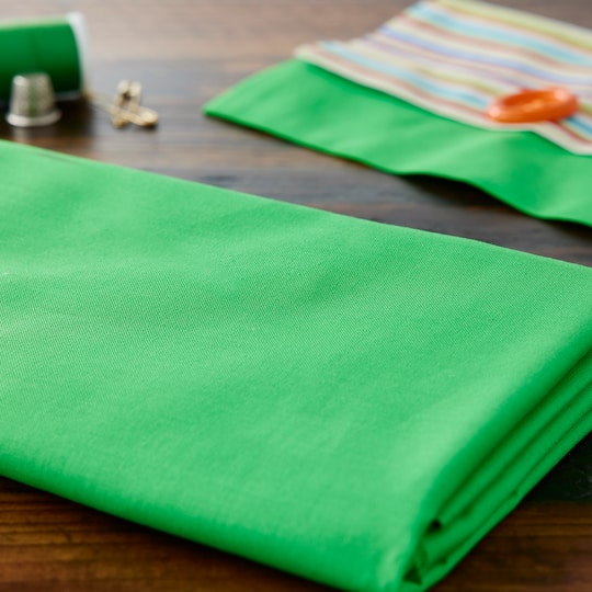 20 yd. Full Bolt: Springs Creative Emerald Solid Cotton Fabric